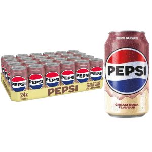 Pepsi Cream Soda Flavour Zero Sugar Can 330ml x 24