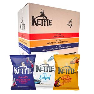 Kettle Potato Chips 3 Flavours Multipack  25g x 48