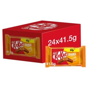 Kit Kat 4 Finger Orange Chocolate Bar 41.5g x 24 PM60p
