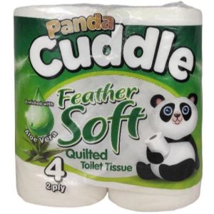 Panda Cuddle Aloe Vera 2ply Toilet Rolls (10x4pk)  40 Rolls