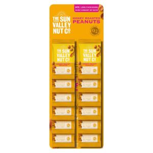 The Sun Valley Honey Roast Peanut Carded 50g x 12 BBE Mar 2023