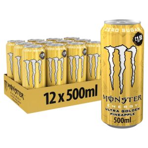 Monster Energy Ultra Golden Pineapple Zero Sugar PMP 500ml x 12