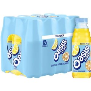 Oasis Citrus Punch Zero Sugar 500ml x 12 BBE 30/04/2023