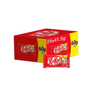 Kit Kat 4 Finger Milk Chocolate Bar 41.5g x 24 PM60p