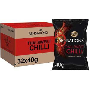 Walkers Sensations Thai Sweet Chilli Flavour Crisps 40g x 32