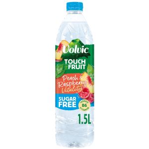 Volvic Touch of Fruit Peach & Raspberry Vitality (Sugar Free) 1.5L x 6