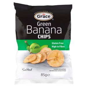 Grace Green Banana Chips Salted 85g x 9 - Best Before 12/6/2026