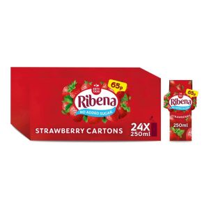 Ribena Strawberry Cartons 250ml x 24 PM65p