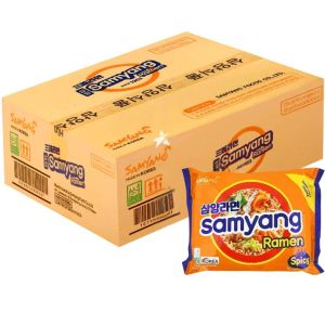 Samyang Ramen Spicy Noodle - Pack of 20 x 120g - Rich Vegetable Flavor, Halal & Vegan - Best Before: 13.03.2026