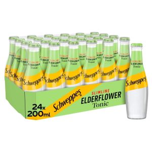 Schweppes Slimline Elderflower Tonic 24 x 200ml