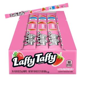 Laffy Taffy Ropes Strawberry Flavor Candy 23g x 24