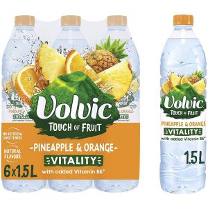 Volvic TOF Pineapple & Orange 1.5L x 6 BBE 03/2024