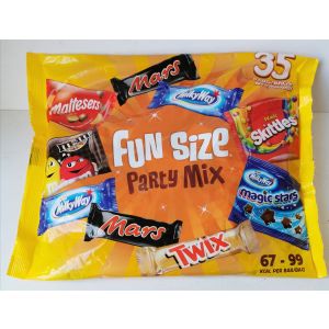 Fun Size Party Mix 35 bags/bars approx 600g