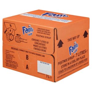 Fanta Orange Bag in Box Postmix Syrup 7L
