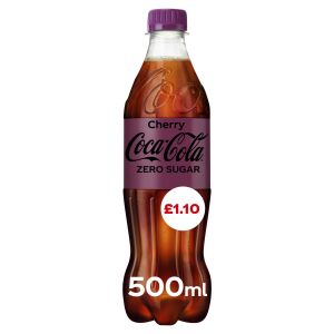 Coca Cola ZERO Cherry 500ml x 12 PM£1.20 Best Before 30.04.2025