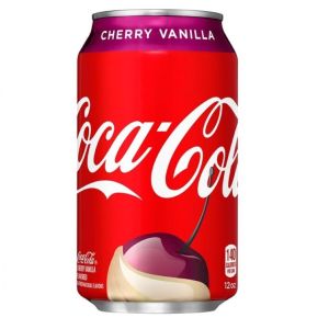Coca Cola American Vanilla Cherry Coke Soda 355ml x 12