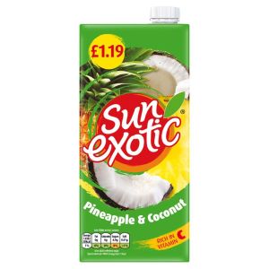 Sun Exotic Pineapple & Coconut 1L x 12 PM£1.19