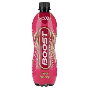 Boost Red Berry 500ml x 12 PM £1.09 BBE Dec/23