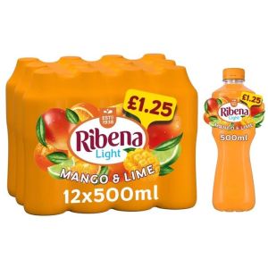 Ribena Light Mango and Lime 500ml x 12 PM £1.25