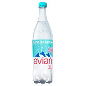 Evian Sparkling Water 1L x 12
