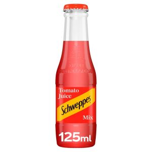Schweppes Tomato Juice Mix in Glass Bottles 125ml x 24