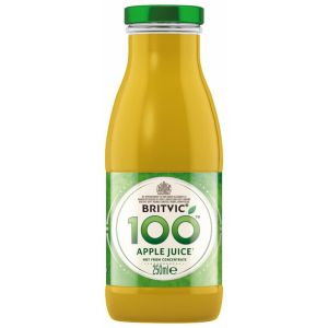 Britvic 100 Apple Juice 24 x 250ml Glass