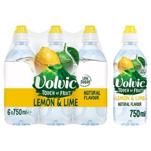 Volvic Touch of Fruit Lemon & Lime 6 x 750ml
