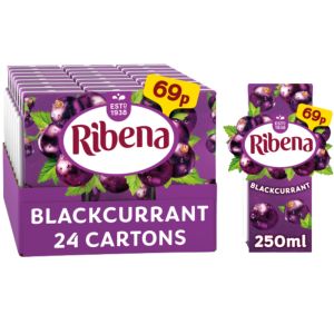 Ribena Blackcurrant PMP 24 x 250ml BBE: June 2025
