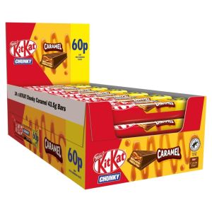 Kit Kat Chunky Caramel Chocolate Bar PM60p 43.5g x 24