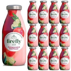 Firefly Still Pomegranate & Elderflower Botanical Drinks in Glass 330ml x 12
