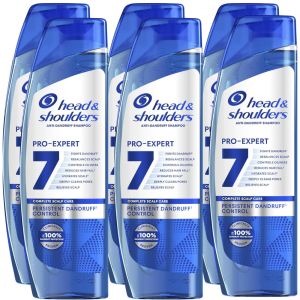 Head & Shoulders Anti-Dandruff Shampoo Pro-Expert 7 Persistent Dandruff Control Pack of 6 x 300ml, Fights 7 Scalp Issues for Complete Scalp Protection, Clinically Proven to Fight Even the Toughest Dandruff