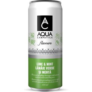 Aqua Carpatica Lime & Mint Flavours Sparkling 330ml x 24