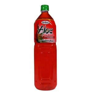 Grace Strawberry Aloe Vera 1.5Ltr × 6 BBE Feb/24