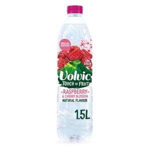 Volvic Touch of Fruit Raspberry & Cherry Blossom 1.5L x 6