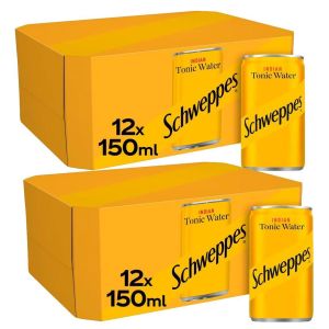 Schweppes Indian Tonic Water 150ml x 24 - Best Before: 01/2025