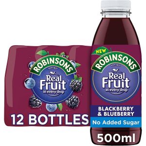 Robinsons Blackberry & Blueberry Juice 500ml x 12