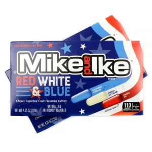 Mike and Ike Red,White & Blue Flavored Candy Box 120g x 12