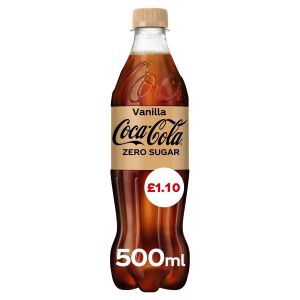 Coca Cola Zero Sugar Vanilla PM110 500ml x 12 BBE 31/8/23