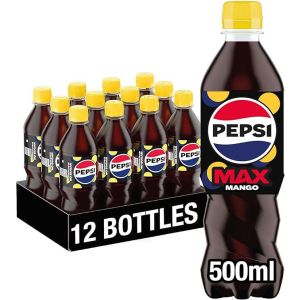 Pepsi Max Mango 12 x 500ML - Best Before: June 2025