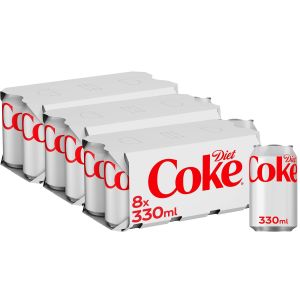 Diet Coke Can (3 x 8pk) 330ml x 24 BBE 30/11/2023