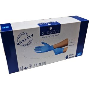 Blue Nitrile Disposable Gloves Premium Quality Size XL - XGlove