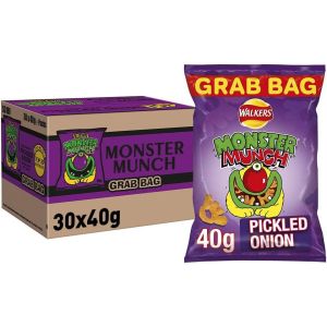 Walkers Monster Munch Pickled Onion Crisps 40g x 30