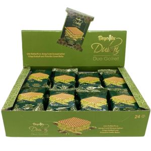 Beyoglu Dubai Duo Wafer PMP - Pack of 24 x 36g - Crispy Kadayif & Pistachio Cream Wafer