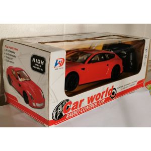 Car World Radio Control Car Red 1/16