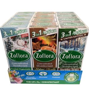Zoflora Concentrated Disinfectant Winter Mix 3in1 Action 120ml x 12
