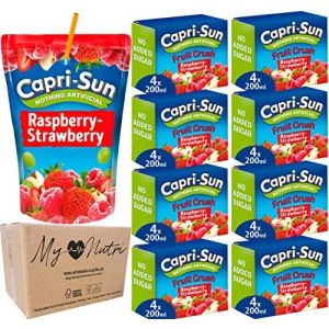 Capri Sun Raspberry & Strawberry Fruit Crush No Added Sugar 8x4x200ml (32pk)