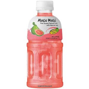 Mogu Mogu Pink Guava Flavoured Drink with Nata de Coco 320ml x 24