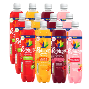 Rubicon Sparkling Spring Water With Fruit Juice Mixed Pack PMP 500ml x 12