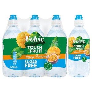 Volvic TOF Mango Passion Sugar Free Sports-cap Water 750ml x 6