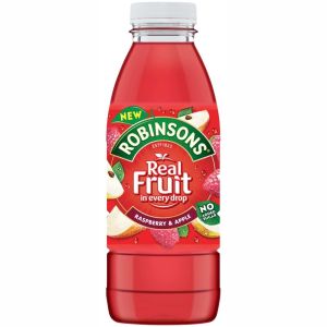 Robinsons Real Fruit Raspberry & Apple 500ml x 12